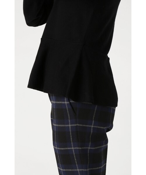 La TOTALITE（ラトータリテ）の「セミソモウ ペプラムプルオーバー◆（トップス・レディース・ブラック/ホワイト/パープル・フリー）」の10枚目の写真