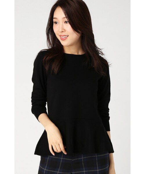 La TOTALITE（ラトータリテ）の「セミソモウ ペプラムプルオーバー◆（トップス・レディース・ブラック/ホワイト/パープル・フリー）」の14枚目の写真