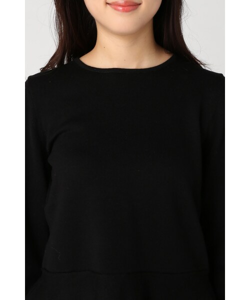 La TOTALITE（ラトータリテ）の「セミソモウ ペプラムプルオーバー◆（トップス・レディース・ブラック/ホワイト/パープル・フリー）」の7枚目の写真