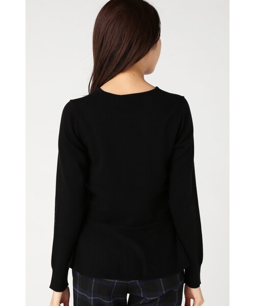 La TOTALITE（ラトータリテ）の「セミソモウ ペプラムプルオーバー◆（トップス・レディース・ブラック/ホワイト/パープル・フリー）」の6枚目の写真