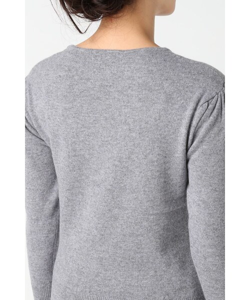 La TOTALITE（ラトータリテ）の「カシミヤ クループルオーバー◆（トップス・レディース・グレー/ホワイト/ピンク A・フリー）」の8枚目の写真
