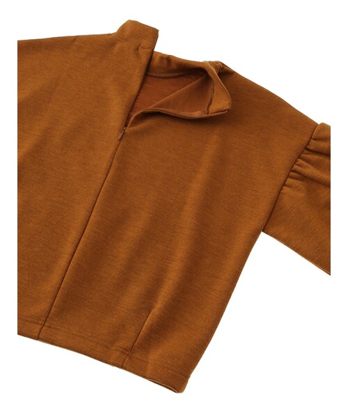 w closet（ダブルクローゼット）の「ニットソー袖ギャザープルオーバー（トップス・レディース・オフホワイト/グレー/キャメル/チャコール・FREE）」の11枚目の写真