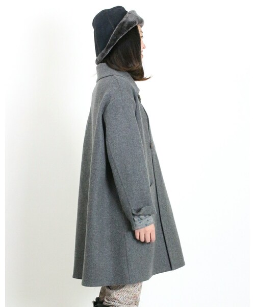 45R（フォーティファイブアール）の「メリノ二重織ハーフコート
