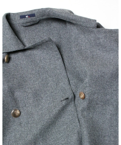 45R（フォーティファイブアール）の「メリノ二重織ハーフコート