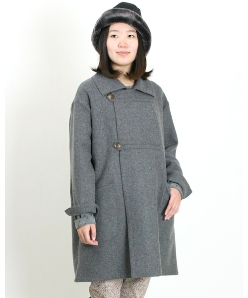 45R（フォーティファイブアール）の「メリノ二重織ハーフコート