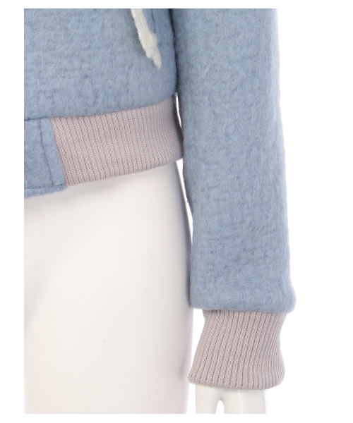 lilLilly（リルリリー）の「パステルウールフリルブルゾン（ジャケット/アウター・レディース・PURPLE/WHITE/BLUE・S/M）」の11枚目の写真