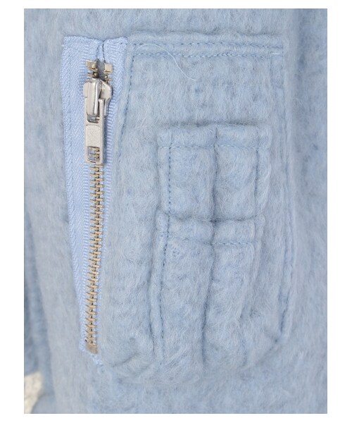 lilLilly（リルリリー）の「パステルウールフリルブルゾン（ジャケット/アウター・レディース・PURPLE/WHITE/BLUE・S/M）」の9枚目の写真