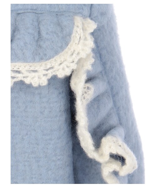 lilLilly（リルリリー）の「パステルウールフリルブルゾン（ジャケット/アウター・レディース・PURPLE/WHITE/BLUE・S/M）」の10枚目の写真