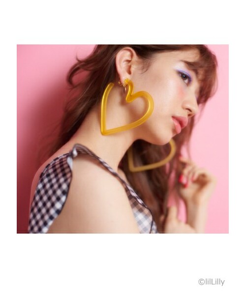 lilLilly　BIGハートピアス LOYTO STORE｜《再販》【NINA&JULES(ニナ・エ・ジュール
