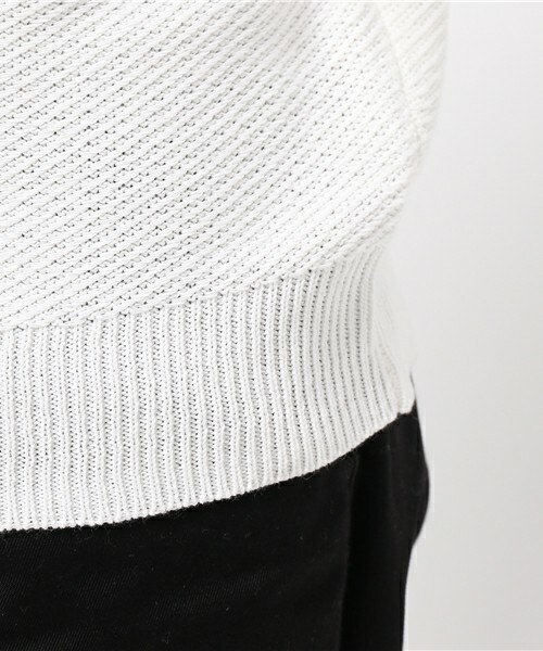 UNION STATION(ユニオンステーション)の「クルーネックサマーニット(ニット/セーター・メンズ・ホワイト/ネイビー・SMALL/MEDIUM/LARGE/LL)」の7枚目の写真