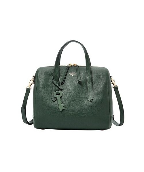 FOSSIL(フォッシル)の「Fossil 'Sydney' Satchel(ショルダーバッグ・レディース・Green/Red・Regular)」の1枚目の写真