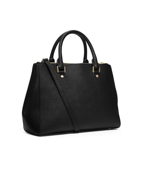 MICHAEL KORS（マイケルコース）の「MICHAEL Michael Kors 'Medium Sutton' Saffiano Leather Tote（トートバッグ・レディース・Black・Regular）」の3枚目の写真