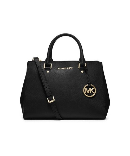 MICHAEL KORS（マイケルコース）の「MICHAEL Michael Kors 'Medium Sutton' Saffiano Leather Tote（トートバッグ・レディース・Black・Regular）」の2枚目の写真