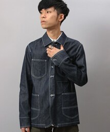 UNION STATION | 裏地迷彩　ヴィンテージ風カバーオール(カバーオール)