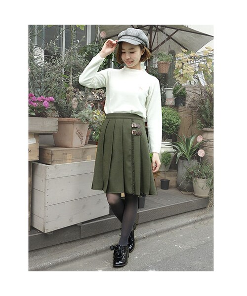 F i.n.t(フィント)の「キルトプリーツスカート/F i.n.t(スカート・レディース・その他)」の1枚目の写真