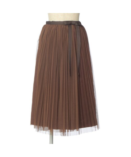 an another angelus（アンアナザーアンジェラス）の「チュールプリーツ巻きスカート/an another angelus（スカート・レディース・その他）」の4枚目の写真