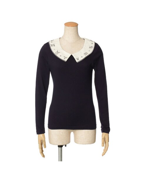 F i.n.t（フィント）の「ホロスコープ刺繍衿ロンT/F i.n.t（Tシャツ/カットソー・レディース・その他）」の4枚目の写真