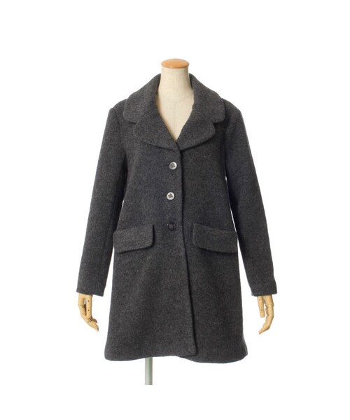 F i.n.t(フィント)の「エアウールビッグカラーコート/F&A(ダウンジャケット/コート・レディース・その他)」の3枚目の写真