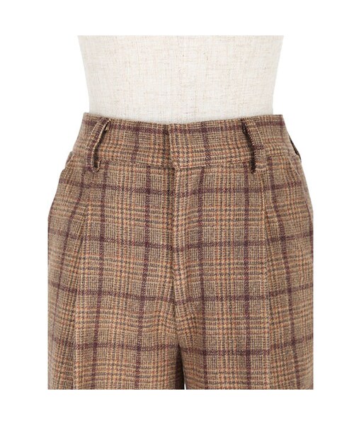 an another angelus（アンアナザーアンジェラス）の「チェックワイドパンツ/an another angelus limited（その他パンツ・レディース・その他）」の4枚目の写真