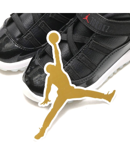 NIKE(ナイキ)の「NIKE JORDAN 11 RETRO BT BLACK/GYM RED-WHITE-ANTHRACITE(シューズ・キッズ・ブラック・13.0cm/14.0cm/15.0cm/16.0cm)」の10枚目の写真