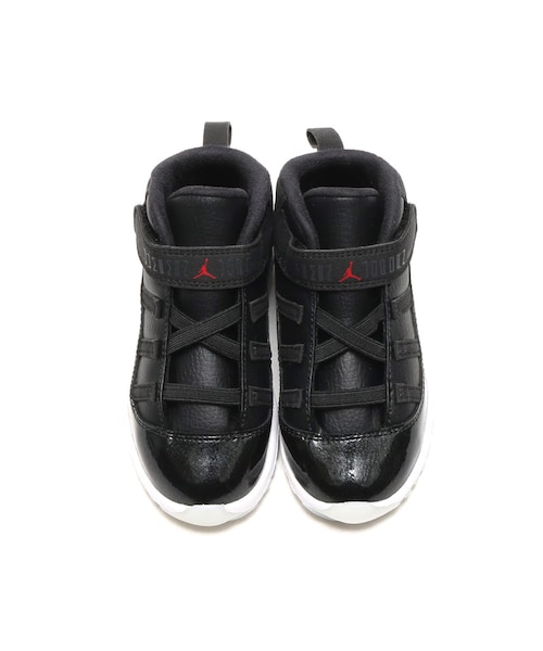 NIKE(ナイキ)の「NIKE JORDAN 11 RETRO BT BLACK/GYM RED-WHITE-ANTHRACITE(シューズ・キッズ・ブラック・13.0cm/14.0cm/15.0cm/16.0cm)」の3枚目の写真