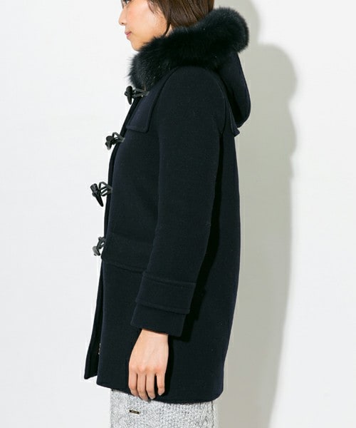 STUDIOUS（ステュディオス）の「フォックスファー付きダッフルコート 