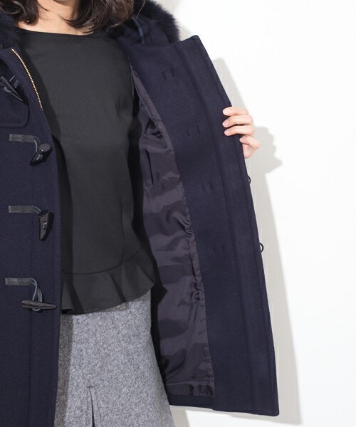 STUDIOUS（ステュディオス）の「フォックスファー付きダッフルコート