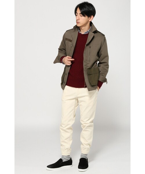 EDIFICE(エディフィス)の「ストレッチコーデュロイ シャーリングイージー(パンツ・メンズ・ブラック/グレーA/ナチュラル/ブラウン/カーキ・44/46/48)」の8枚目の写真