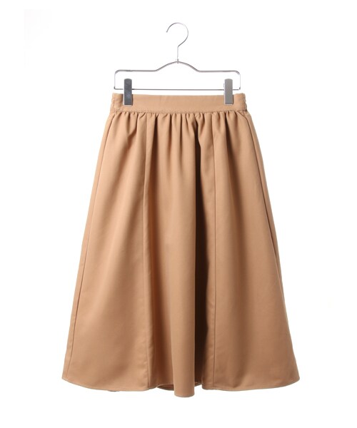 earth music&ecology（アースミュージックアンドエコロジー）の「【Special Price】ミモレフレアースカート（スカート・ブラック/レッド/テラコッタ/キャメル/カーキ/ネイビー/ダークグリーン・F）」の2枚目の写真