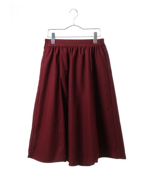 earth music&ecology（アースミュージックアンドエコロジー）の「【Special Price】ミモレフレアースカート（スカート・ブラック/レッド/テラコッタ/キャメル/カーキ/ネイビー/ダークグリーン・F）」の5枚目の写真