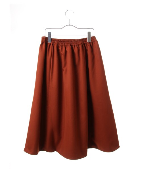 earth music&ecology（アースミュージックアンドエコロジー）の「【Special Price】ミモレフレアースカート（スカート・ブラック/レッド/テラコッタ/キャメル/カーキ/ネイビー/ダークグリーン・F）」の10枚目の写真