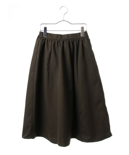 earth music&ecology（アースミュージックアンドエコロジー）の「【Special Price】ミモレフレアースカート（スカート・ブラック/レッド/テラコッタ/キャメル/カーキ/ネイビー/ダークグリーン・F）」の3枚目の写真