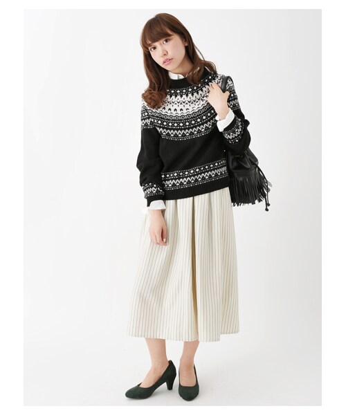 earth music&ecology（アースミュージックアンドエコロジー）の「【Special Price】レギュラーシャツ（トップス・オフホワイト/Black Watch Green/ブラックウォッチレッド・S/M）」の10枚目の写真