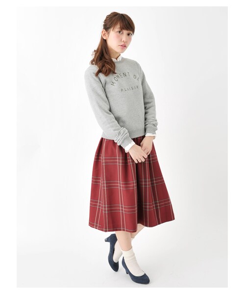 earth music&ecology（アースミュージックアンドエコロジー）の「【Special Price】レギュラーシャツ（トップス・オフホワイト/Black Watch Green/ブラックウォッチレッド・S/M）」の7枚目の写真