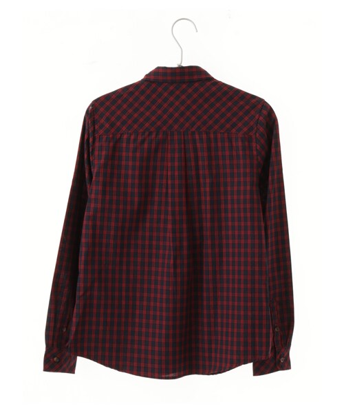 earth music&ecology（アースミュージックアンドエコロジー）の「【Special Price】レギュラーシャツ（トップス・オフホワイト/Black Watch Green/ブラックウォッチレッド・S/M）」の11枚目の写真