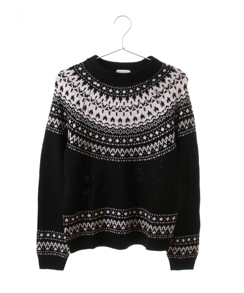 earth music&ecology(アースミュージックアンドエコロジー)の「【Special Price】ノルディックニットプルオーバー(トップス・アイボリー/杢ライトグレー/ブラック/ネイビー・F)」の2枚目の写真