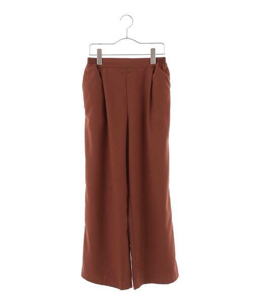 earth music&ecology（アースミュージックアンドエコロジー）の「【Special Price】ワイドテーパードパンツ（パンツ・ブラック/ブリックレッド/ブラウン/キャメル/カーキ/ネイビー・F）」の7枚目の写真