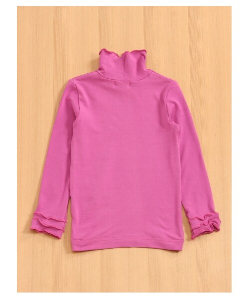 HAKKA KIDS（ハッカキッズ）の「☆モダールハイネックTシャツ（トップス・レディース・ピンク/グレー/オフホワイト・120/130/110/100）」の5枚目の写真