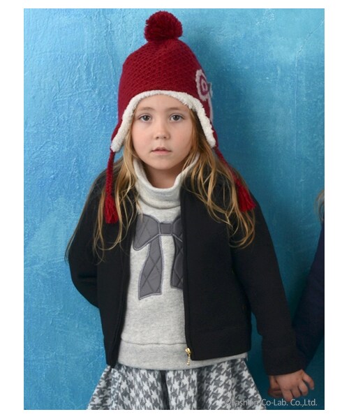 HAKKA KIDS(ハッカキッズ)の「ハイネックプルオーバー(トップス・レディース・杢グレー・130/120/110/100)」の1枚目の写真