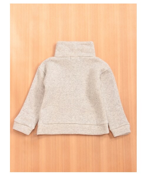 HAKKA KIDS(ハッカキッズ)の「ハイネックプルオーバー(トップス・レディース・杢グレー・130/120/110/100)」の2枚目の写真