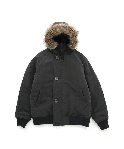 SEVENDAYS=SUNDAY（セブンデイズサンデイ）の「【Special Price】Men's ピーチタフタ N2-Bブルゾン（ジャケット/アウター・ブラック/カーキ/ネイビー・S/M/L）」の4枚目の写真