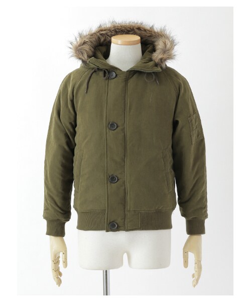 SEVENDAYS=SUNDAY（セブンデイズサンデイ）の「【Special Price】Men's ピーチタフタ N2-Bブルゾン（ジャケット/アウター・ブラック/カーキ/ネイビー・S/M/L）」の2枚目の写真