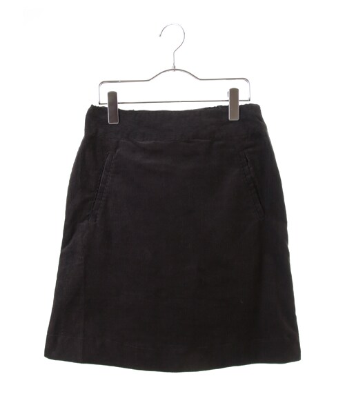 E hyphen world gallery（イーハイフンワールドギャラリー）の「・コールテン台形ひざ丈スカート（スカート・アイボリー/チャコールグレー/ダークレッド/キャメル/ネイビー・F）」の2枚目の写真