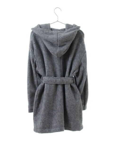 E hyphen world gallery（イーハイフンワールドギャラリー）の「・ビッグフードガウンコート（ジャケット/アウター・杢グレー/ブラック/キャメル・XS/S/M）」の5枚目の写真