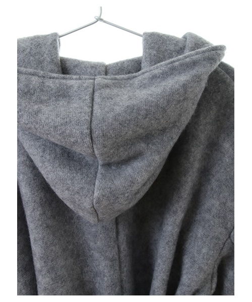 E hyphen world gallery（イーハイフンワールドギャラリー）の「・ビッグフードガウンコート（ジャケット/アウター・杢グレー/ブラック/キャメル・XS/S/M）」の8枚目の写真