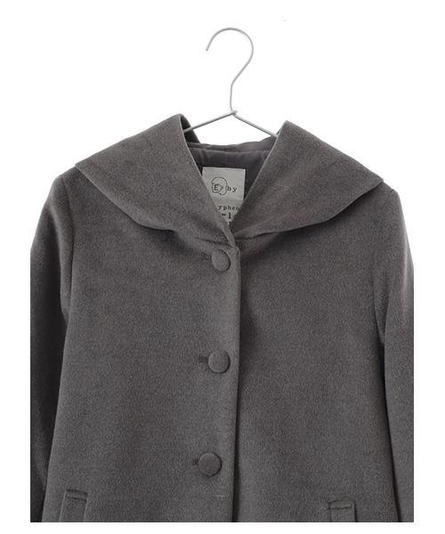 E hyphen world gallery（イーハイフンワールドギャラリー）の「ビックフードコート（ジャケット/アウター・グレー/ベージュ・F）」の5枚目の写真