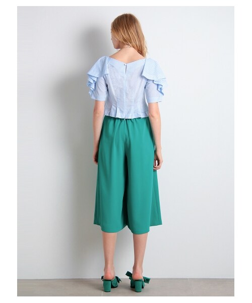 LILY BROWN(リリーブラウン)の「ラッフル袖ブラウス(ブラウス・レディース・BLK/PPL/BLU・F)」の13枚目の写真