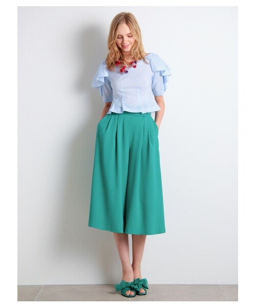 LILY BROWN(リリーブラウン)の「ラッフル袖ブラウス(ブラウス・レディース・BLK/PPL/BLU・F)」の12枚目の写真