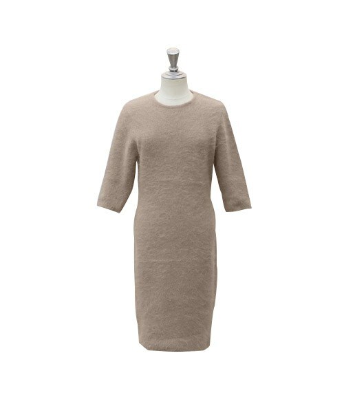 Aco Design アコデザイン の アンゴラ ニットワンピース 秋冬 タイトワンピース ミモレ タイト ワンピ ニット ワンピース Wear