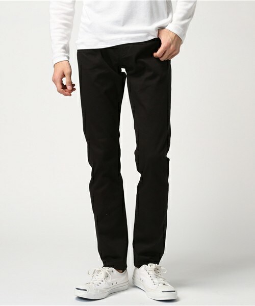 UNION STATION（ユニオンステーション）の「5ポケットストレッチパンツ（チノパンツ・メンズ・オフホワイト/ブラック/ベージュ/カーキ/ネイビー・SMALL/MEDIUM/LARGE/LL）」の3枚目の写真